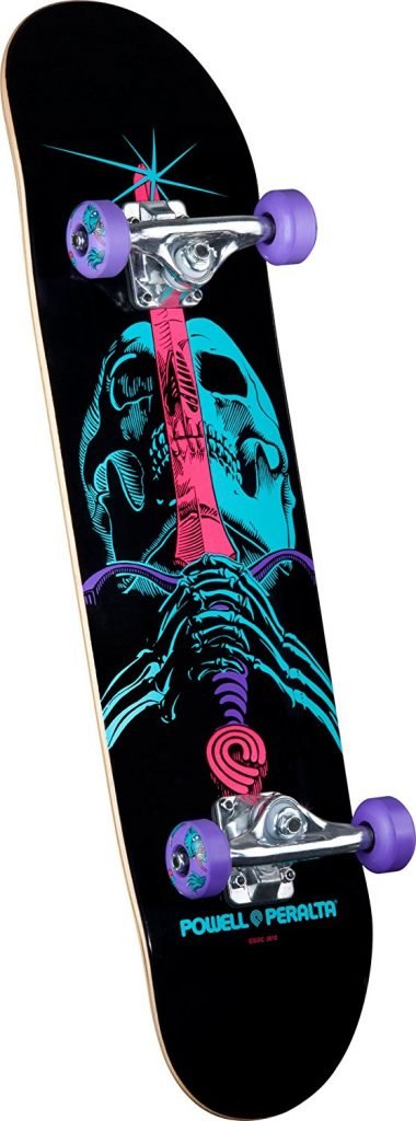 Powell-Peralta Blacklight Skull and Sword Complete Skateboard