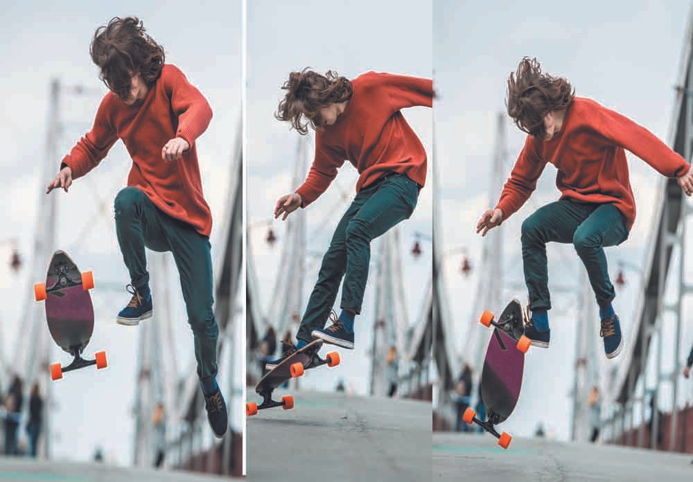 skateboarding trick kickflip