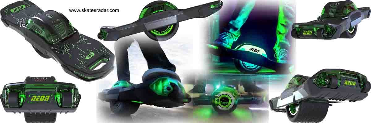 Neon one wheel self balancing skateboard hoverboard scooter